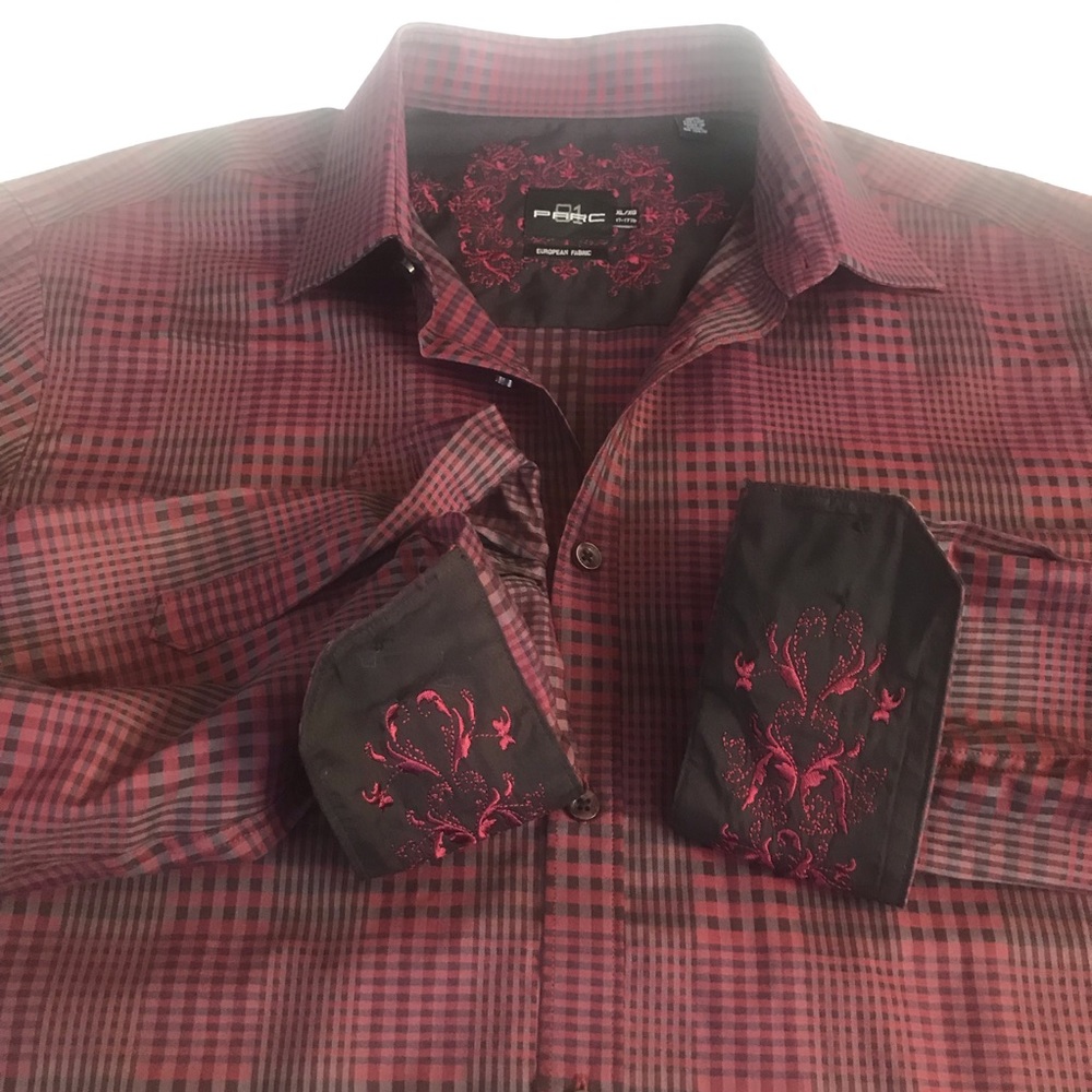 81 PARC European Fabric Long Sleeve Shirt XL 17-17